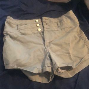 Olive Charlotte Russe High Waisted Shorts